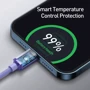 Кабель Baseus Cable USB-C to Lightning Crystal Shine 20W 2m Purple (CAJY000305) фото 3