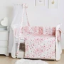 Постельный комплект 8 эл. Twins Romantic Spring collection 4024-TR-24, Butterfly pink, розовый