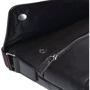 Чоловіча сумка планшет Borsa Leather темно-коричнева (k10013-brown): Фактура матова, Зерниста
