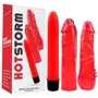 Вибратор с насадками Chisa Hot Storm Hers Dildo Kit