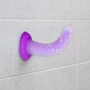 Светящийся в темноте фаллоимитатор ADDICTION Rave 8″ Glow in the Dark Dildo Purple Confetti