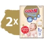 Підгузки Goo.N Premium Soft для новонароджених до 5 кг розмір 1(NB) на липучках унісекс 144 шт. (F1010101-152-2): Тип Подгузники