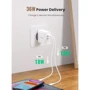 Зарядное устройство Ugreen Wall Charger 2xUSB-C CD199 36W White (70264): Кабель в комплекте отсутствует