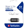 USB-флешка Verbatim 64GB Store 'n' Go USB-C 3.2 Black (49458): Максимальная скорость чтения, МБ/с 100