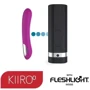 Интерактивный набор мастурбатор + стимулятор точки G Kiiroo Onyx+ and Pearl 2 Couple Set Purple
