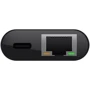Адаптер Belkin Adapter USB-C to USB-C+RJ45 Black (INC001BTBK): Дополнительные разъемы Ethernet, USB-C