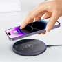 Зарядное устройство WIWU Wireless Charger Power Air Series 15W Wi-W012 Black for iPhone 16 I 15 I 14 I 13 I 12 series: Сила тока 2.4А и более