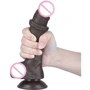 Фаллоимитатор LoveToy Sliding-Skin Dual Layer Dong 7.5" Black