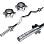 Штанга Hop-Sport Elitum Titan 94 кг с прямым и W-образным грифом + 2 гантельных (00-G00000025): Посадочный диаметр, мм 28