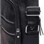 Мужская сумка через плечо Borsa Leather черная (K13923- black): Тип ручки Плечевой ремень