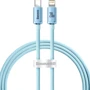 Кабель Baseus Cable USB-C to Lightning Crystal Shine Series 20W 1.2m Sky Blue (CAJY001303)