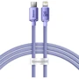 Кабель Baseus Cable USB-C to Lightning Crystal Shine 20W 2m Purple (CAJY000305)