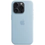 Чехол для iPhone Apple Silicone Case with MagSafe Light Blue (MWNM3) for iPhone 15 Pro: Тип чехла накладка на заднюю часть