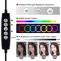 Кольцевая USB RGBW LED лампа Puluz PKT3049B 4.7" с настольным штативом (PKT3049B) фото 2