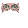 Миски на подставке Lucky Pet Cat 32x18x8 см розовые (4820224213477)