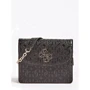 Женская сумка кросс боди Guess Chic Shine Mini Crossbody Flap черная (HWSG7746780-BLA)