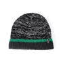 Мужская шапка DexShell Cuffed Beanie водонепроницаемая черная с зеленым L/XL 58-60 см (DH353GRNLXL) фото 2