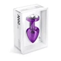Анальная пробка со стразом Diogol ANNI round purple 30мм