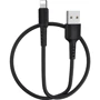 Кабель Borofone USB Cable to Lightning 1m Black (BX16): Тип USB-C - Lightning