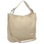 Женская сумка-мешок Ricco Grande бежевая (1l887-beige): Тип ручки На цепочке, Длинная ручка, Плечевой ремень