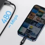 Кабель Baseus Cable USB-C to Lightning Explorer Series Auto Power-Off 20W 1m Blue (CATS000003) фото 8