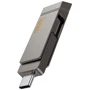 USB-флешка Hoco 128GB UD15 Clever Dual USB 3.2/Type-C Gray: Объем памяти 128 GB