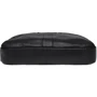 Мужская сумка мессенджер Borsa Leather черная (k11120a-black): Фактура Матовая, Зернистая