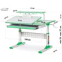 Детский стол Ergokids TH-320 Green (арт. TH-320 W/Z) фото 6