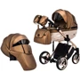 Коляска 2 в 1 Adamex Chantal Star Polar (Pink Gold) шкіра 100% Star 123 (624719)