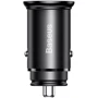 Зарядное устройство Baseus Car Charger USB+USB-C Circular Metal 30W Dark Grey (CCYS-C01)
