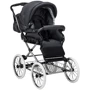 Коляска 2 в 1 класична Roan Marita Prestige (14 "білі колеса, хром рама) P231 графіт - графітова (шкіра) перламутр (624730): Ширина шасі 60 см