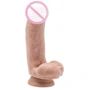 Реалистичный фаллоимитатор с мошонкой Get Real ToyJoy, 12x4 см, телесный