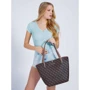 Женская сумка тоут Guess Alby Toggle Tote темно-коричневая (HWQL7455230-BLH): Тип Сумки