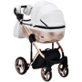 Коляска 2 в 1 Adamex Chantal Star Polar (Pink Gold) кожа 100% Star 106 (624715): Возможность установки люльки есть