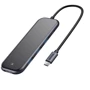 Адаптер Baseus Adapter USB-C to 3xUSB3.0+HDMI+USB-C Deep Gray (CAHUB-RT0G)