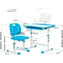 Комплект мебели Evo-kids стул+стол+полка+лампа (Evo-17 BL Ergo): Возраст ребенка от 4-х лет
