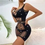 Пеньюар-сетка NDS 9037 Вlack One Size (23761)