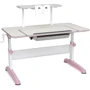 Парта SingBee Q-Assembly U Pink + Книжная полка SBS-610 (SBS-603-PK + SBS-610)