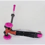 Самокат триколісний MAXI "Best Scooter" пластмасовий, трубка керма алюмінієва Pink / White / Black (74301): Тип коліс литі