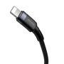 Кабель Baseus Cafule USB-C to Lightning PD 18W Cafule 1m Black (CATLKLF-G1) фото 4