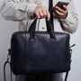 INCARNE Handmade Leather Laptop bag Bruno Black for MacBook 15-16": Цвет черный (Black)
