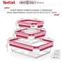 Ємність для зберігання Tefal Master Seal 3шт (N1050910): Колір прозрачный/красный