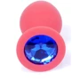 Анальная пробка Boss Series - Jewellery Red Silicon PLUG Medium Blue (BS6400084)