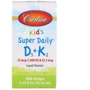 Carlson Labs Kids Super Daily D3 + K2 25 mcg (1,000 IU) & 22.5 mcg 0.34 fl oz (10.16 ml) Вітаміни D3 + K2 для дітей: Форма випуску краплі