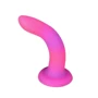 Светящийся в темноте фаллоимитатор ADDICTION - Rave - 8" Glow in the Dark Dildo - Pink Purple