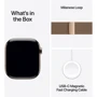 Apple Watch Series 11 GPS + Cellular 42mm Gold Titanium Case with Gold Milanese Loop (MF8Y4)