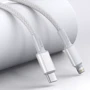 Кабель Baseus Cable USB-C to Lightning PD High Density Braided 20W 1m White (CATLGD-02) фото 9