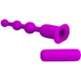 Анальная цепочка с вибрацией Pretty Love Hermosa Anal Beads Purple