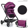 Коляска-трансформер Bambi M 3895-9 Фиолетовая: Количество блоков 1