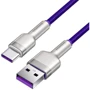 Кабель Baseus USB Cable to USB-C Cafule Metal 40W 1m Purple (CATJK-A05) фото 7